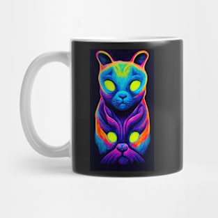 Trippy Psychedelic Cat Mug